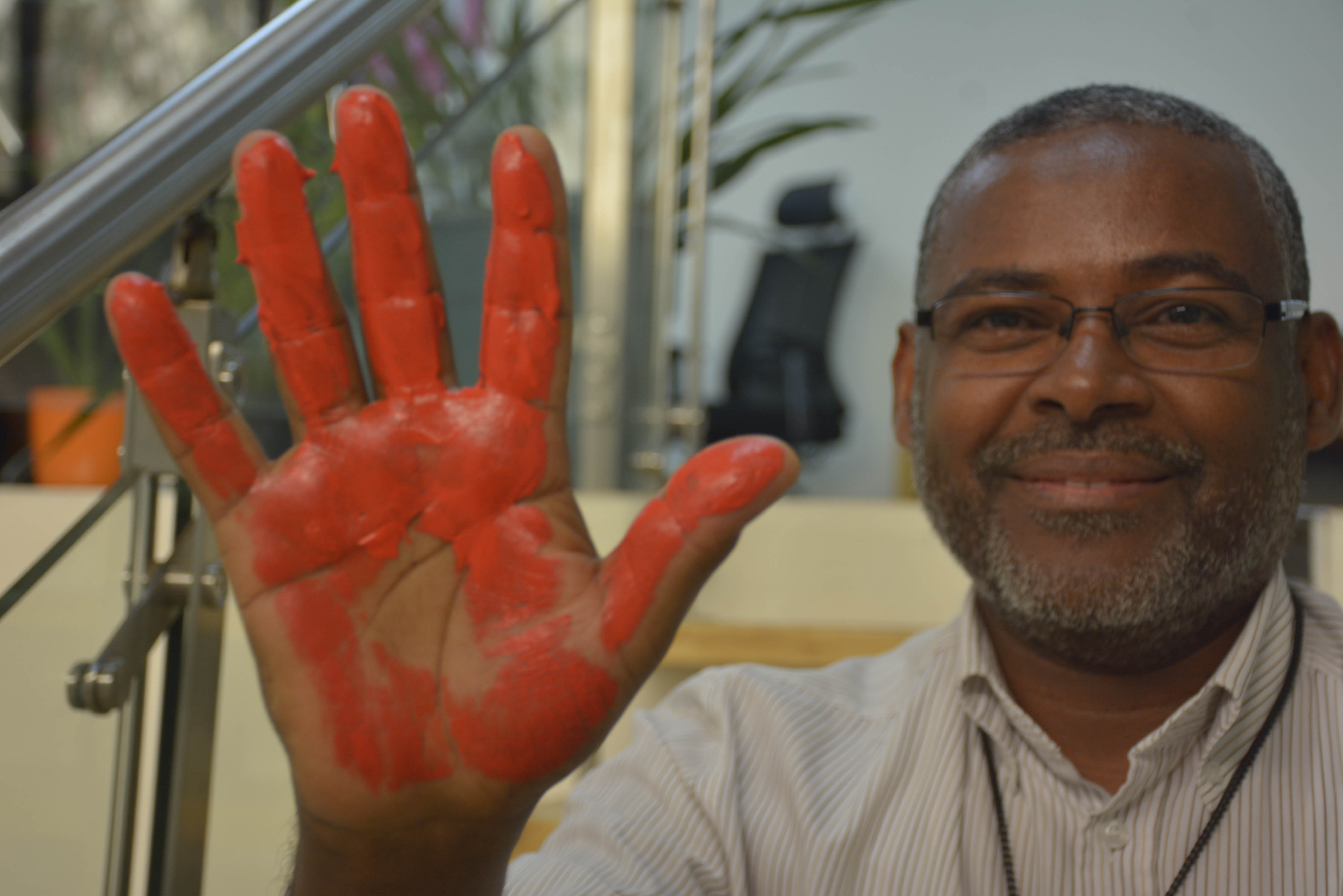 Raising Red Hands, one more time, to say no to the use of child